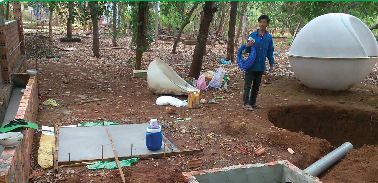 Có nhiều nguyên nhân dẫn đến hầm biogas đầy, tắc